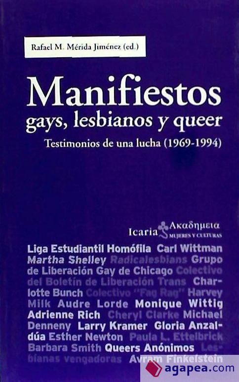 Manifiestos gays, lesbianos y queer | 9788498881455 | Merida Jimenez, Rafael M.