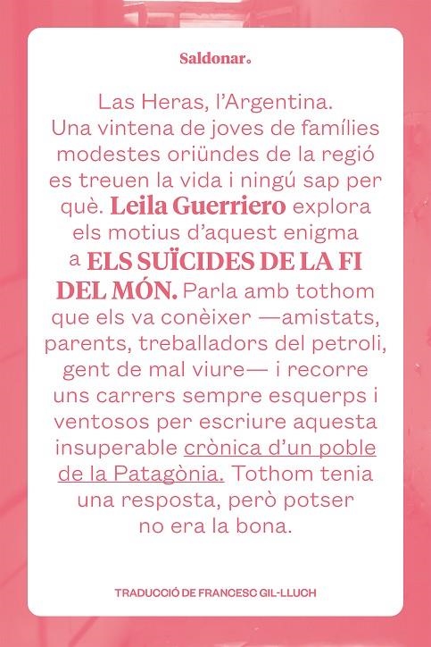 Els suïcides de la fi del món | Guerriero, Leila | Llibreria La Figaflor - Abrera