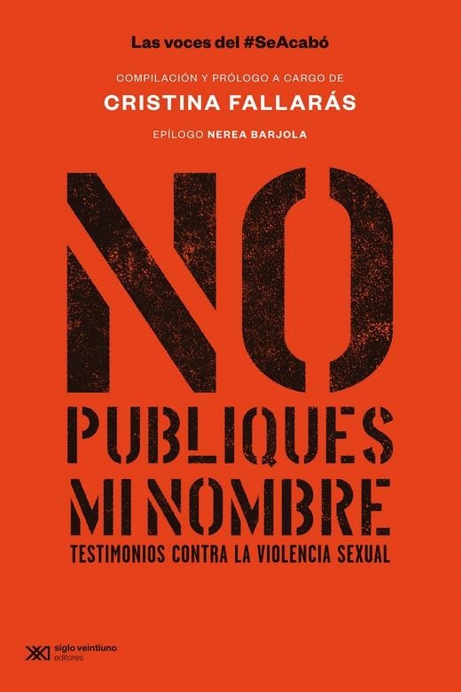 NO PUBLIQUES MI NOMBRE | FALLARÁS, CRISTINA | Llibreria La Figaflor - Abrera