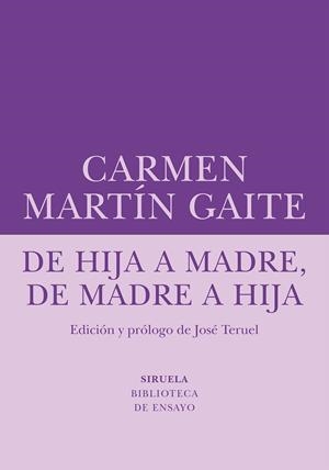 De hija a madre, de madre a hija | Martín Gaite, Carmen | Llibreria La Figaflor - Abrera