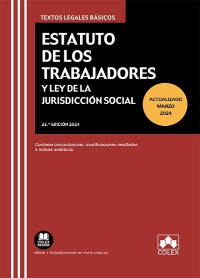 Estatuto de los Trabajadores y Ley de la Jurisdicción Social | Editorial Colex, S.L. | Llibreria La Figaflor - Abrera