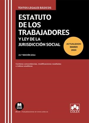 Estatuto de los Trabajadores y Ley de la Jurisdicción Social | Editorial Colex, S.L. | Llibreria La Figaflor - Abrera