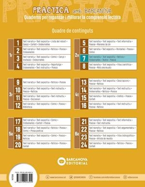 Practica amb Barcanova 7. Comprensió lectora | Camps, Montserrat / Canela, Teresa | Llibreria La Figaflor - Abrera