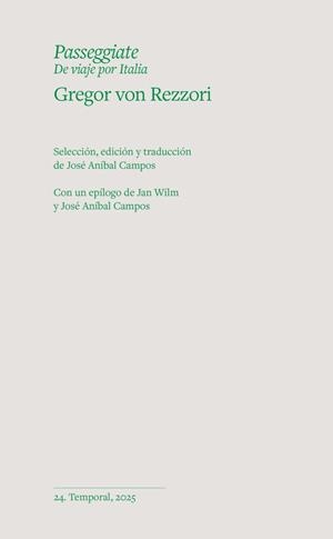Passaggiate | Von Rezzori, Gregor | Llibreria La Figaflor - Abrera