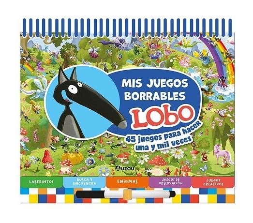 Espiral. Mis juegos borrables Lobo | AA.VV | Llibreria La Figaflor - Abrera