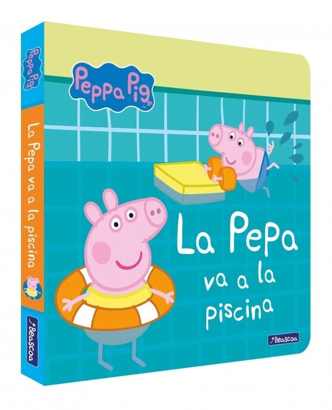 Peppa Pig. Llibre de cartró - La Pepa va a la piscina | Hasbro / eOne | Llibreria La Figaflor - Abrera