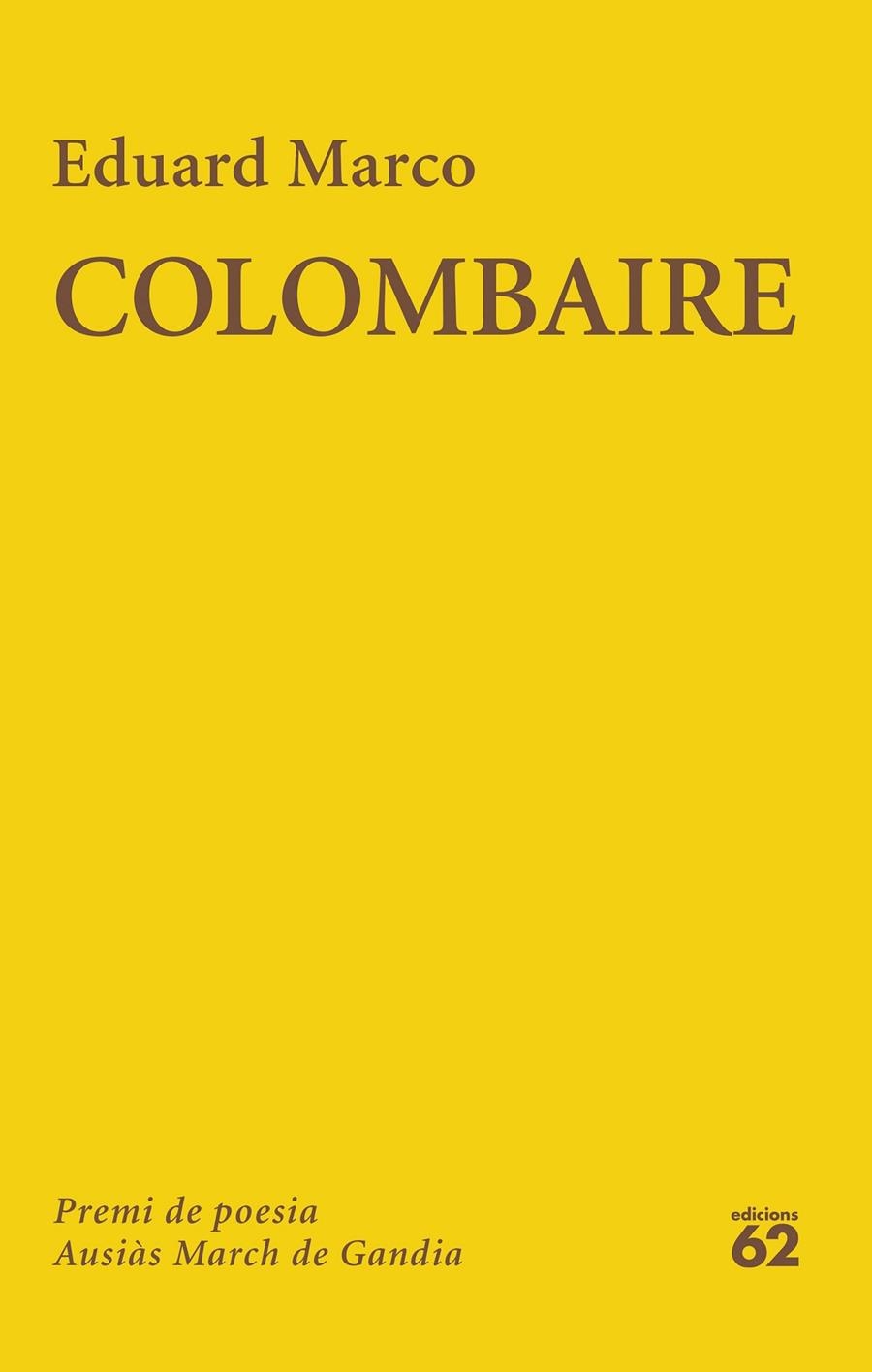 Colombaire | Eduard Marco | Llibreria La Figaflor - Abrera