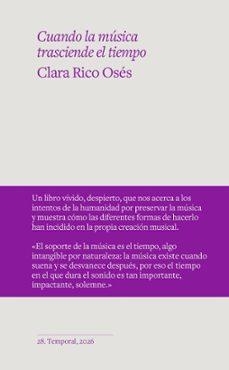 Cuando la música trasciende el tiempo | Clara, Rico Osés | Llibreria La Figaflor - Abrera