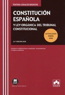 Constitución Española y Ley Orgánica del Tribunal Constitucional | Editorial Colex, S.L. | Llibreria La Figaflor - Abrera