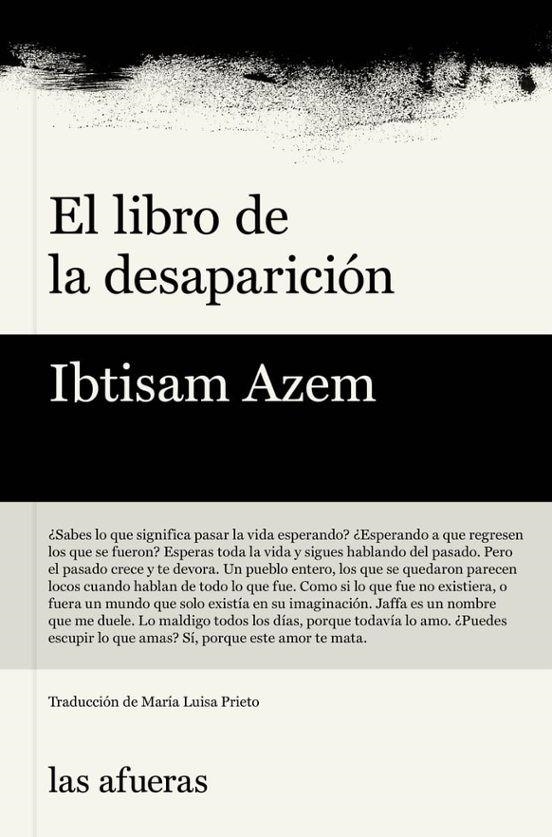 EL LIBRO DE LA DESAPARICIÓN | Azem, Ibtisam | Llibreria La Figaflor - Abrera