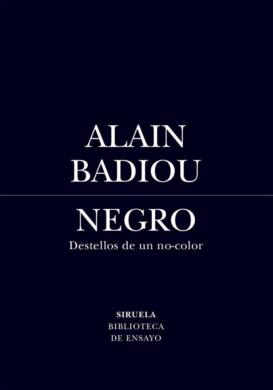Negro | Badiou, Alain | Llibreria La Figaflor - Abrera