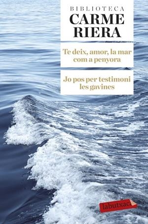 Te deix, amor, la mar com a penyora. Jo pos per testimoni les gavines | Riera, Carme | Llibreria La Figaflor - Abrera