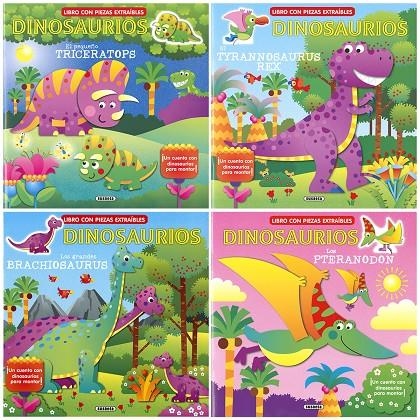 Monto y juego con dinosaurios (4 títulos) | 9788467757774 | Susaeta, Equipo