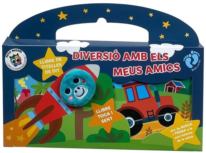 DIVERSIÓ AMB ELS MEUS AMICS (CAIXA: 1 LLIBRE DE TITELLES+1 LLIBRE TOCA I SENT) | AA.VV., AA.VV. | Llibreria La Figaflor - Abrera
