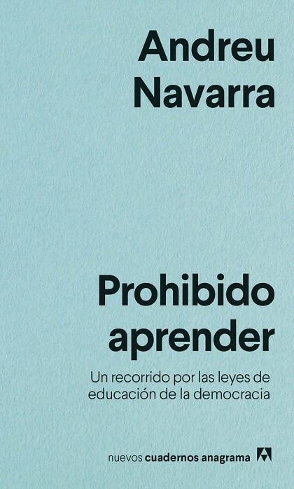 Prohibido aprender | Navarra, Andreu | Llibreria La Figaflor - Abrera