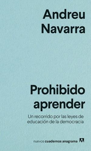 Prohibido aprender | Navarra, Andreu | Llibreria La Figaflor - Abrera