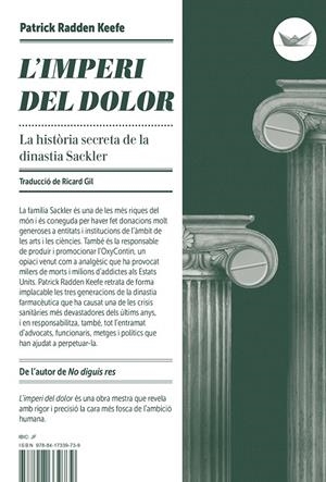 L'imperi del dolor | Keefe, Patrick Radden | Llibreria La Figaflor - Abrera