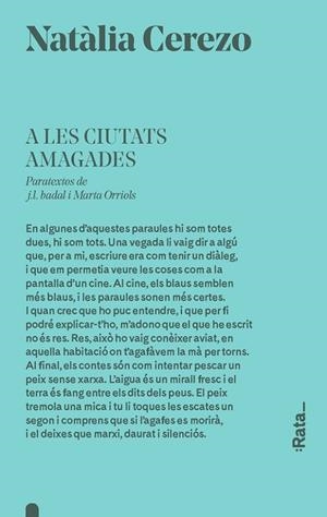 A les ciutats amagades | Cerezo, Natàlia | Llibreria La Figaflor - Abrera
