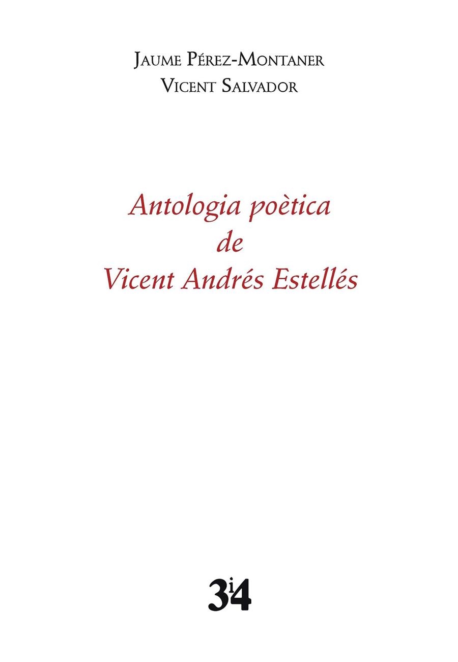 Antologia poètica de Vicent Andrés Estellés | 9788475029795 | Andrés Estellés, Vicent