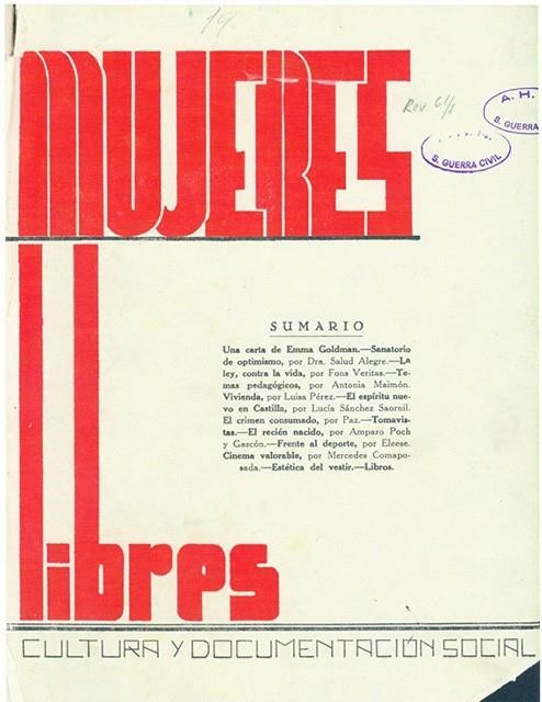 REVISTA MUJERES LIBRES 1 | Llibreria La Figaflor - Abrera