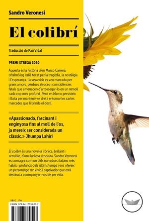 El colibrí | Veronesi, Sandro | Llibreria La Figaflor - Abrera