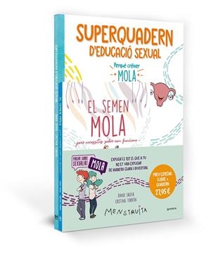 Pack Aprèn amb Menstruita (El semen mola + Superquadern d'educació sexual) | Salvia, Anna | Llibreria La Figaflor - Abrera