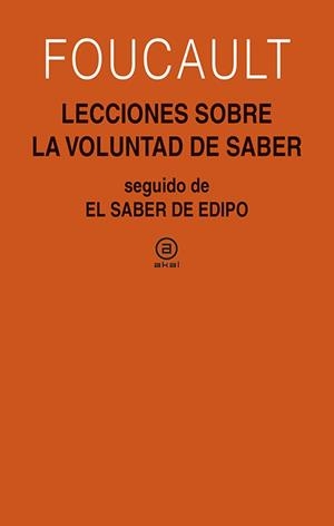 Lecciones sobre la voluntad de saber | Foucault, Michel | Llibreria La Figaflor - Abrera
