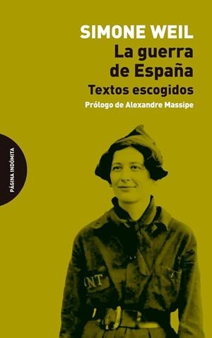 La guerra de España. Textos escogidos | Weil, Simone | Llibreria La Figaflor - Abrera